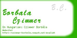 borbala czimmer business card
